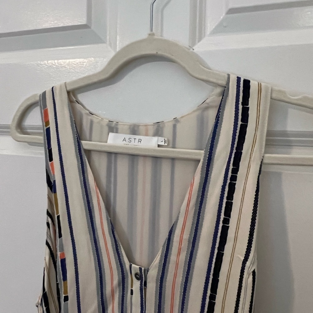 NWT Astr The Label Womens Andy Striped Midi Dress- Size Large - Picture 12 of 15